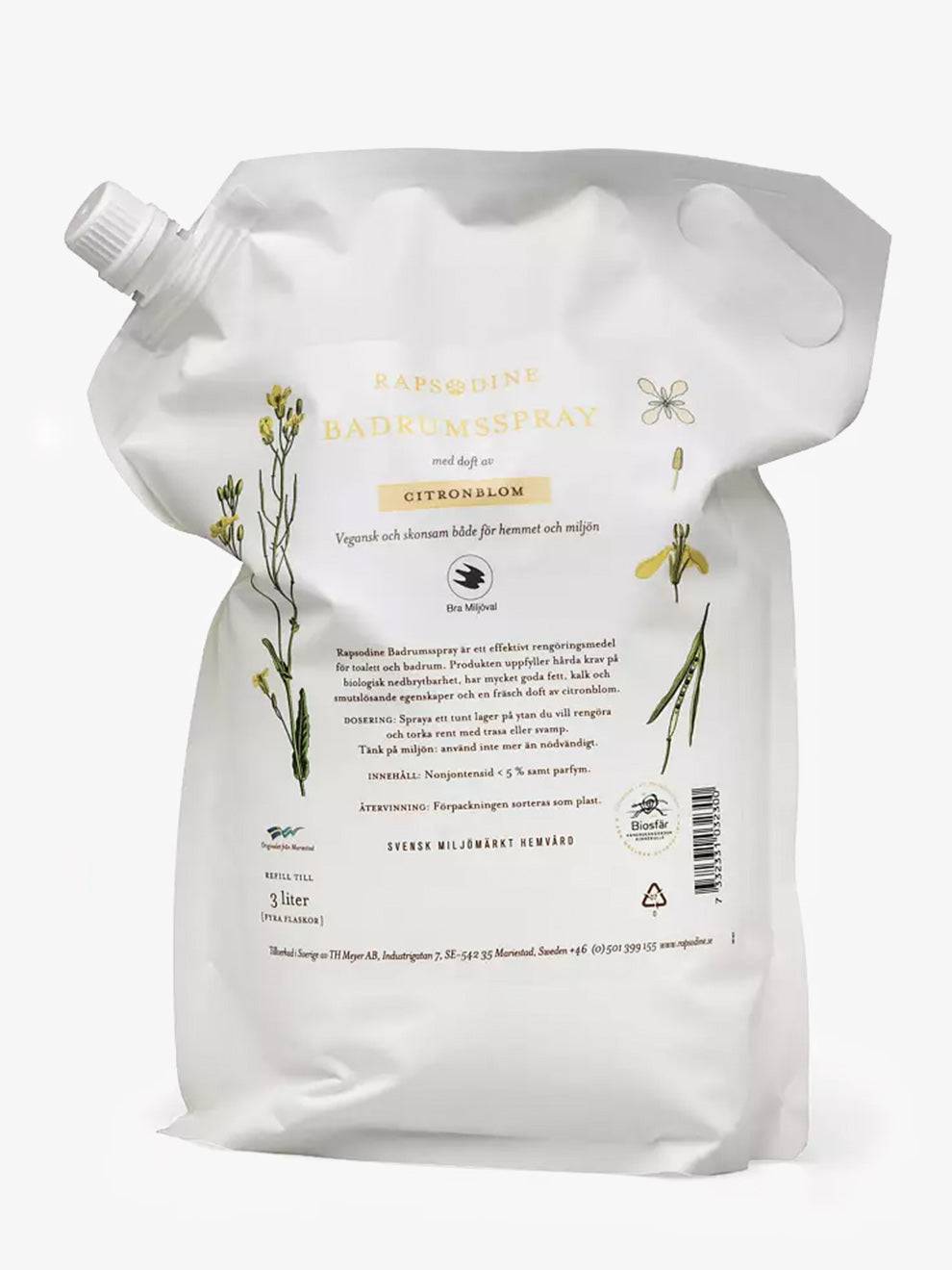 Badrumsrent - Spray - Refill 3 liter - 11hektar